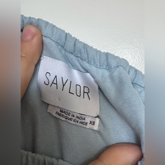 Saylor Haney One Shoulder Ruffle Lace Mini Dress, XS - Picture 6 of 9